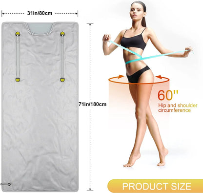 2 Zones Thermal Sauna Blanket Weight Loss